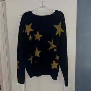 Kate Spade Navy and Gold Star Sweater